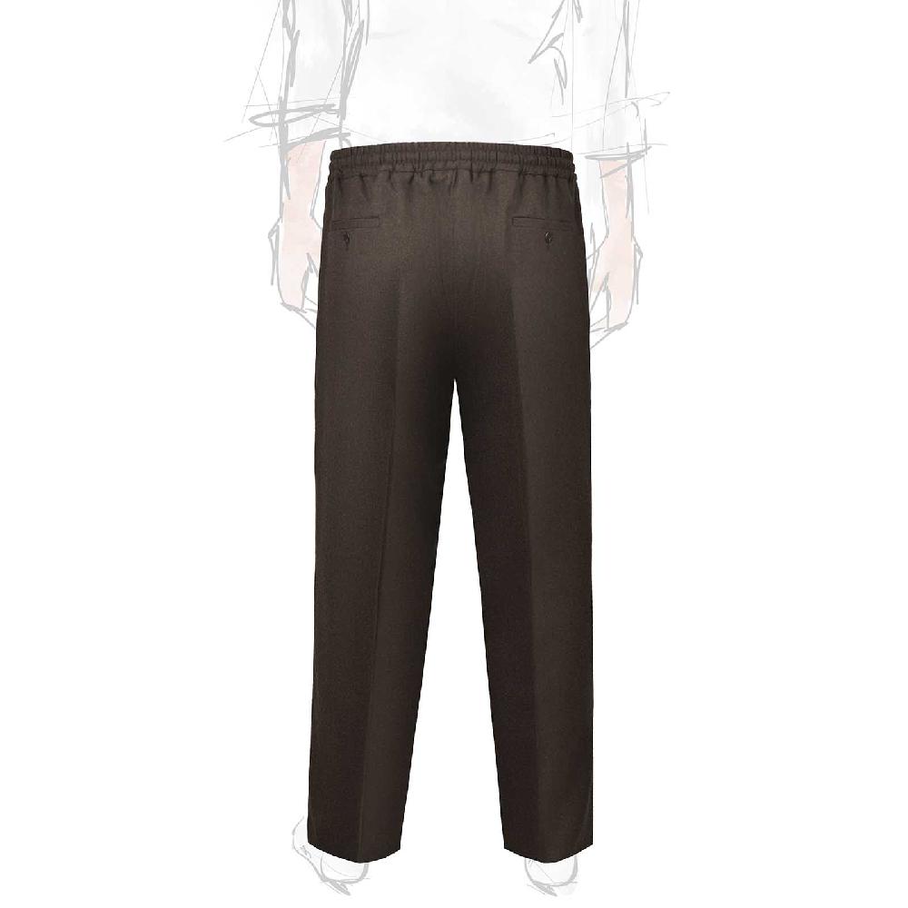 Rubinacci Pantalone leisure in flanella cioccolato Offerta esclusiva