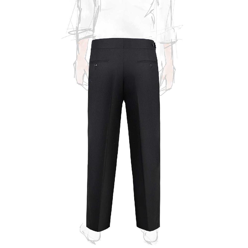 Rubinacci Pantalone genny in flanella nero Black Friday