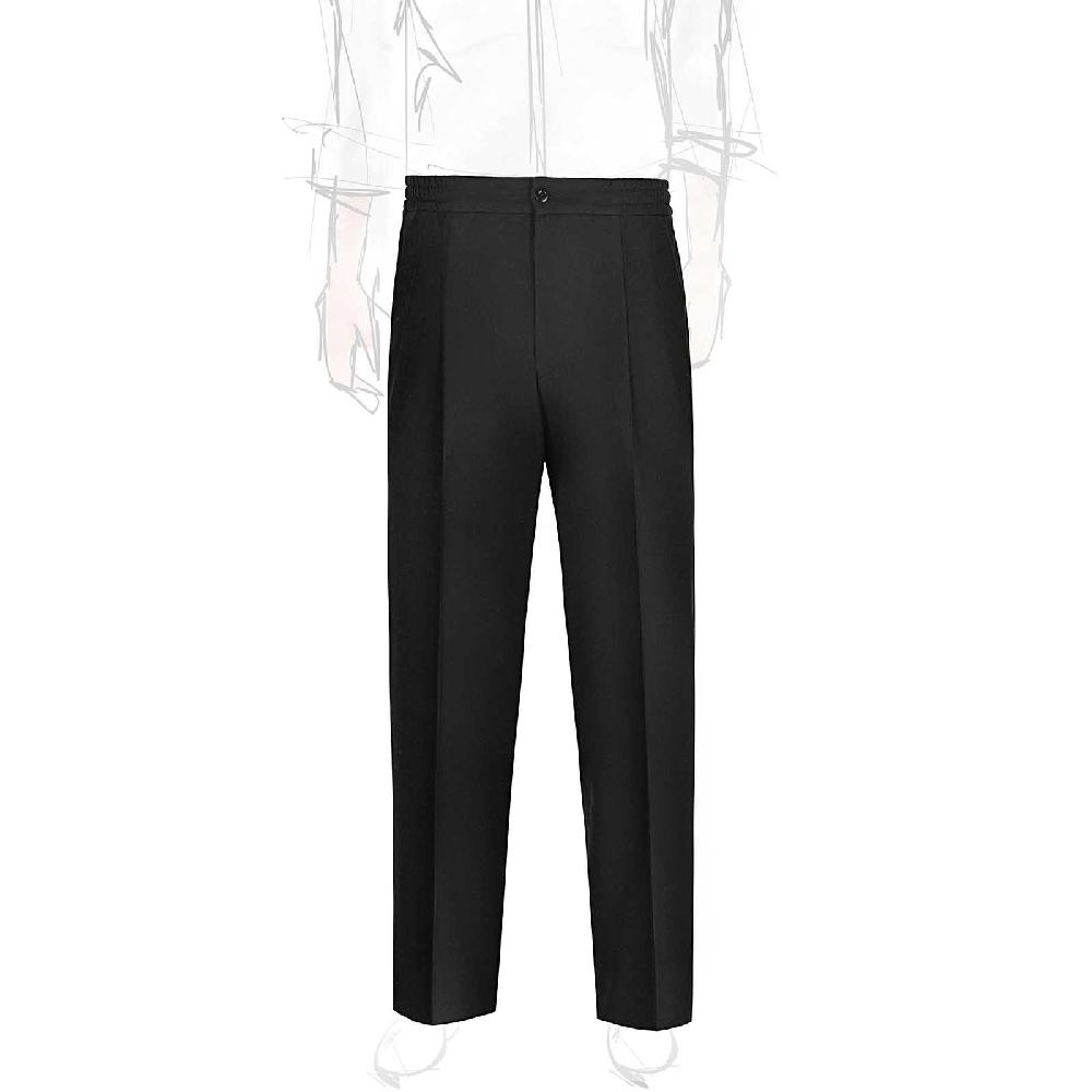 Rubinacci Pantalone leisure in flanella nero