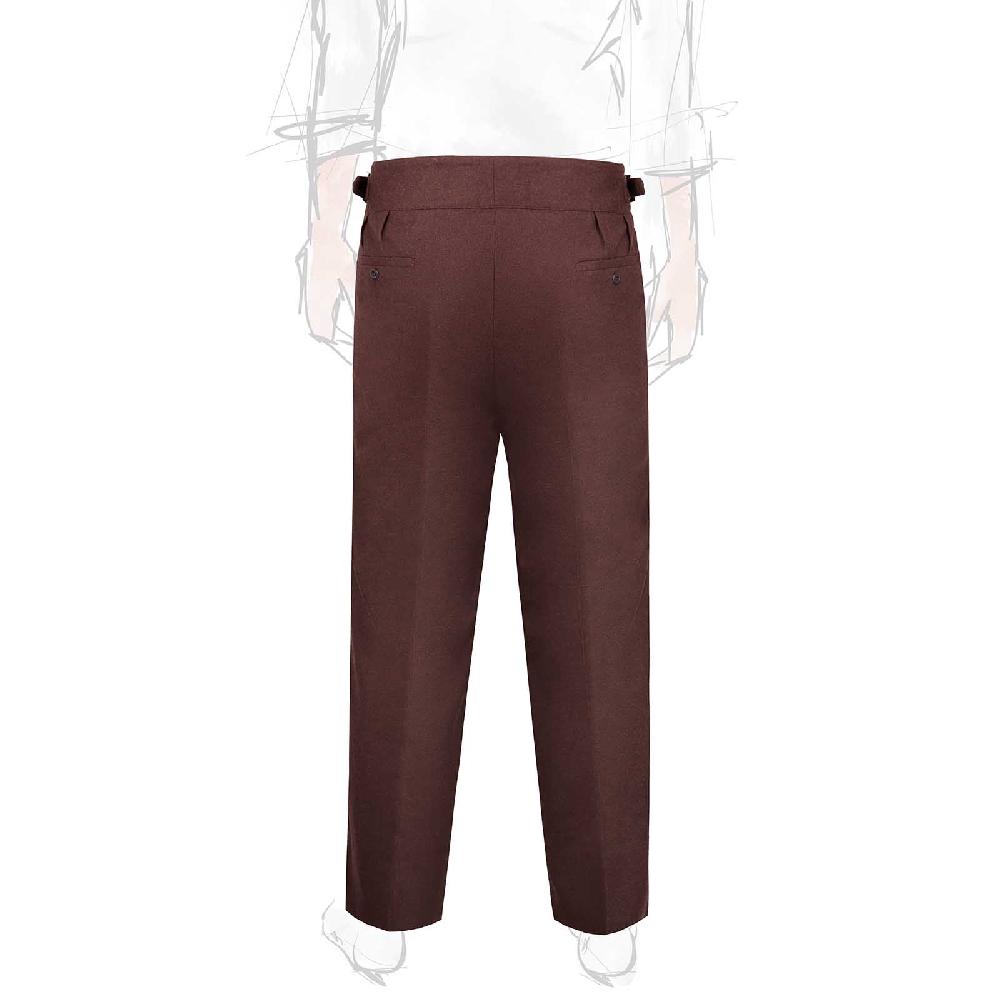 Rubinacci Pantalone manny in flanella bordeaux limited edition Offerta Pasqua