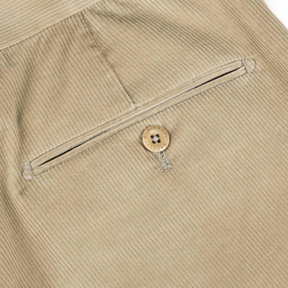 Rubinacci Pantalone in velluto a costine beige Offerta Anniversario