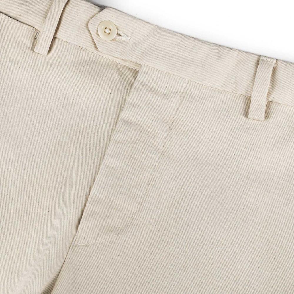 Rubinacci Pantalone in cotone panna Vendita calda