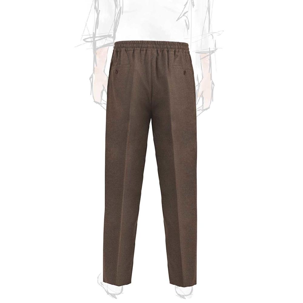 Rubinacci Pantalone leisure in flanella nocciola Offerta migliore