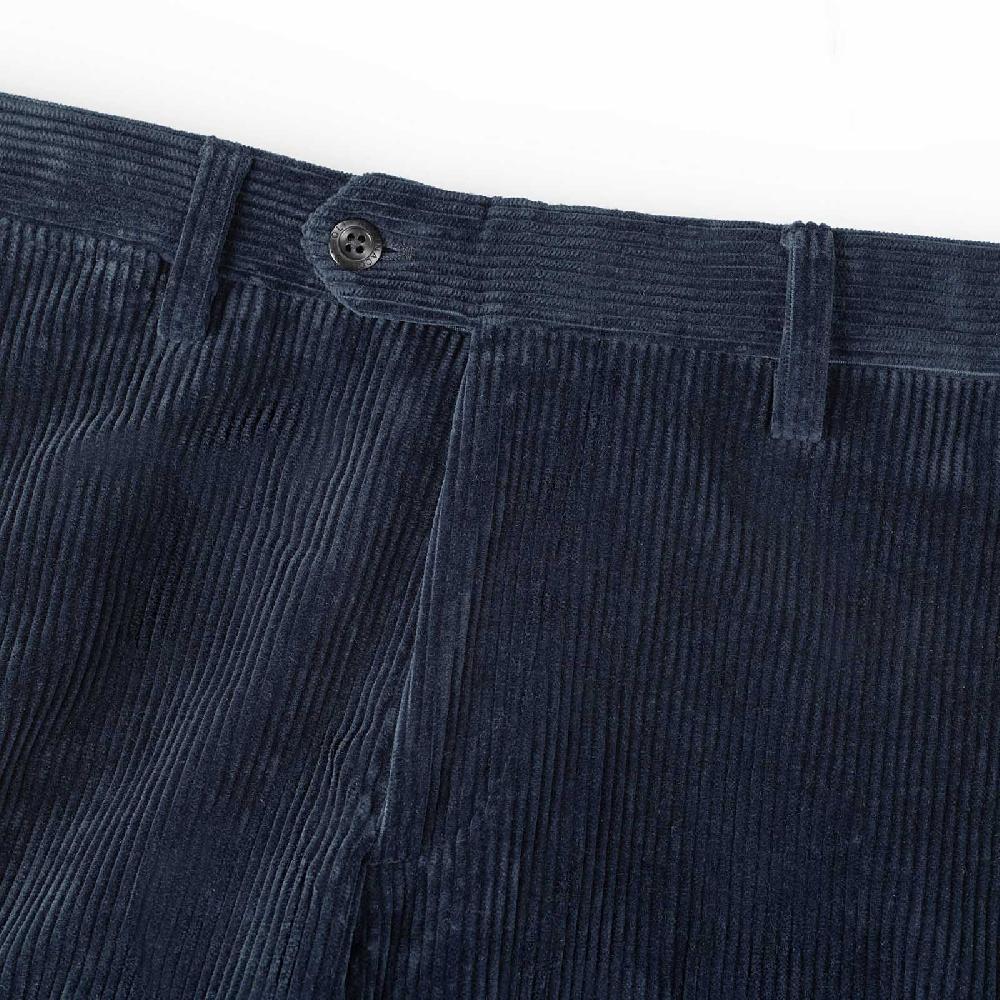 Rubinacci Pantalone in velluto a coste blu Offerte esclusive