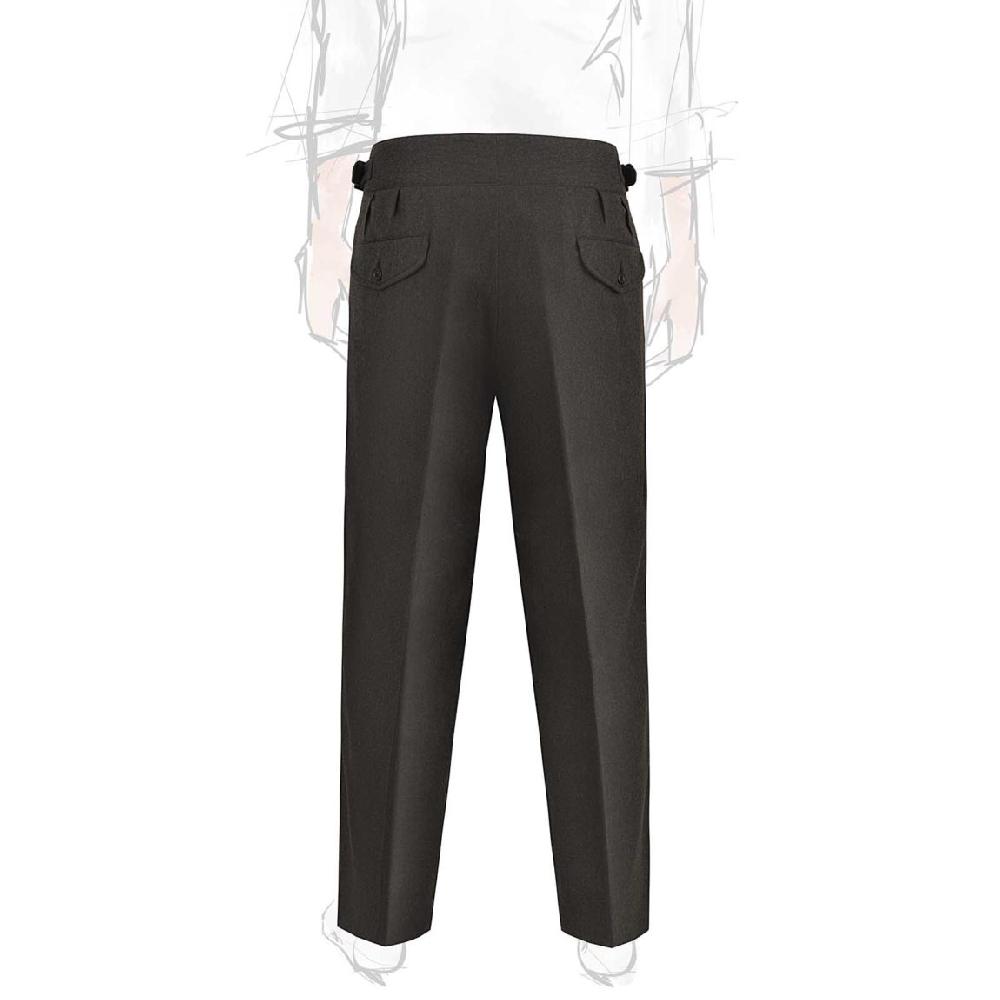 Rubinacci Pantalone manny in flanella verde Offerte stagionali