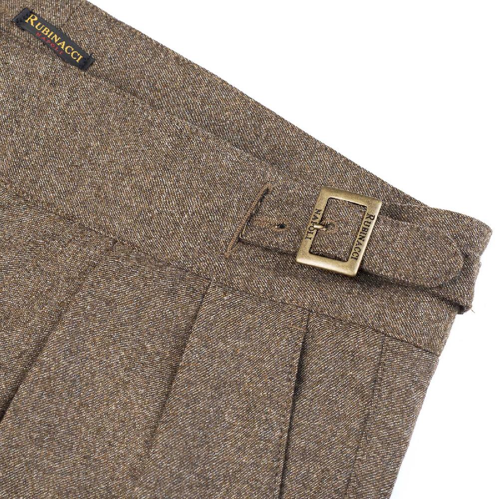 Rubinacci Pantalone manny in flanella sabbia limited edition Super Saving Price