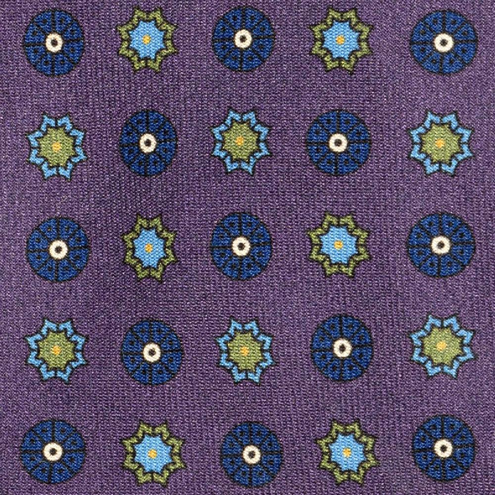Rubinacci Cravatta in twill di seta con stampa floreale vino Fino al 65% di sconto