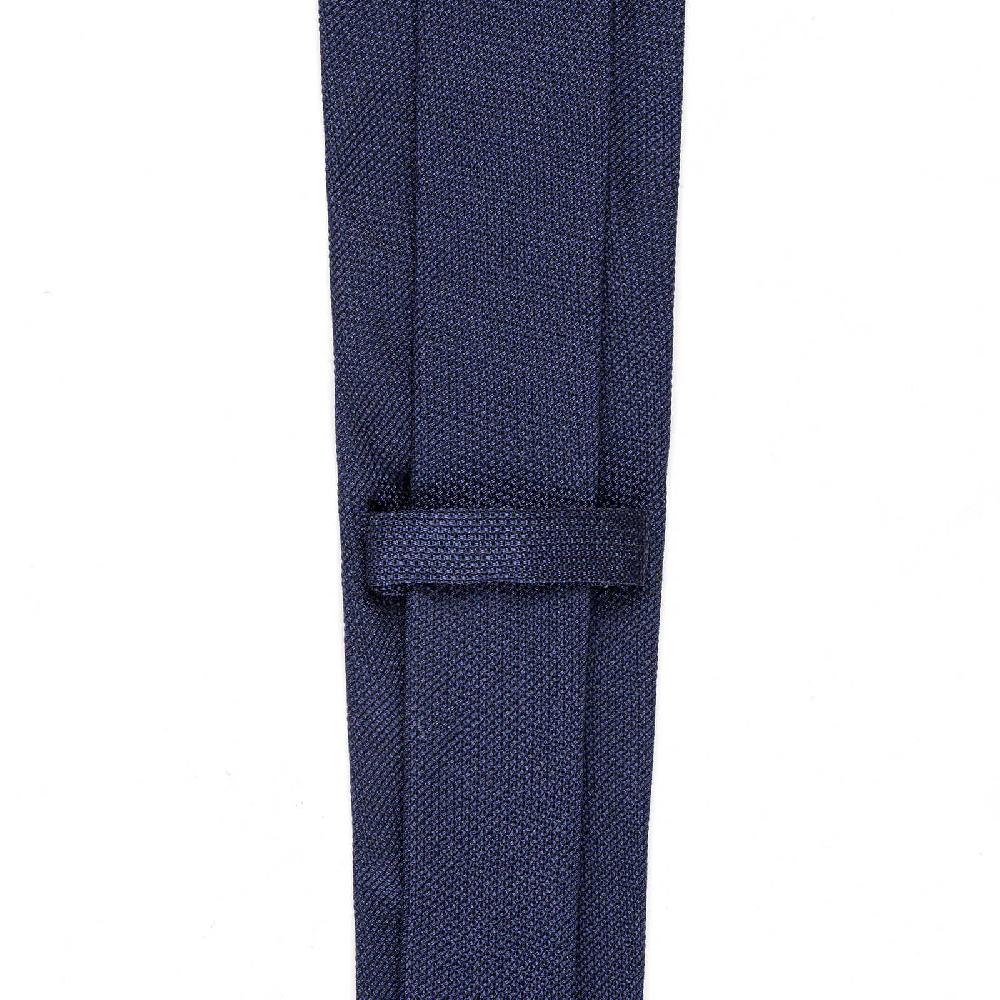 Rubinacci Cravatta in garza di seta blu Spedizione Gratuita