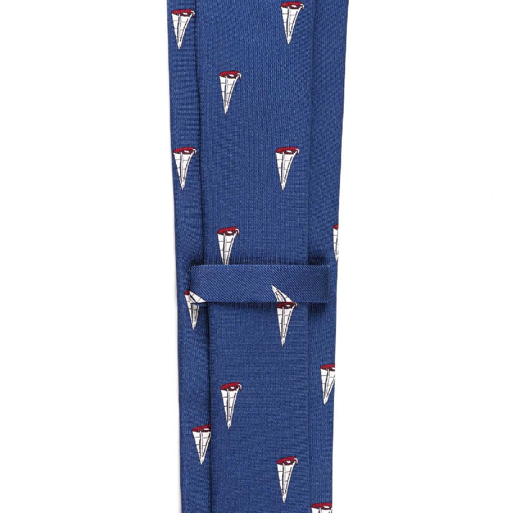 Rubinacci Cravatta in twill di seta con stampa vela rossa Convenienza