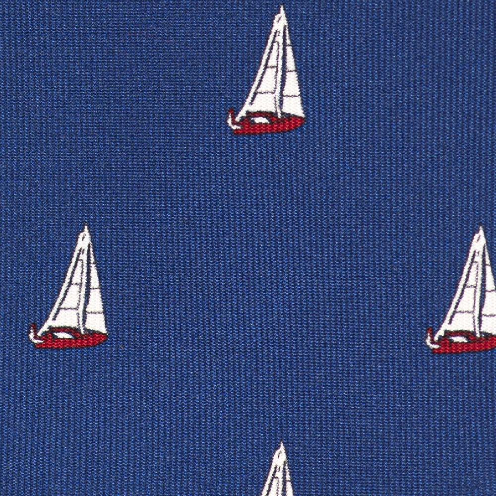 Rubinacci Cravatta in twill di seta con stampa vela rossa Convenienza