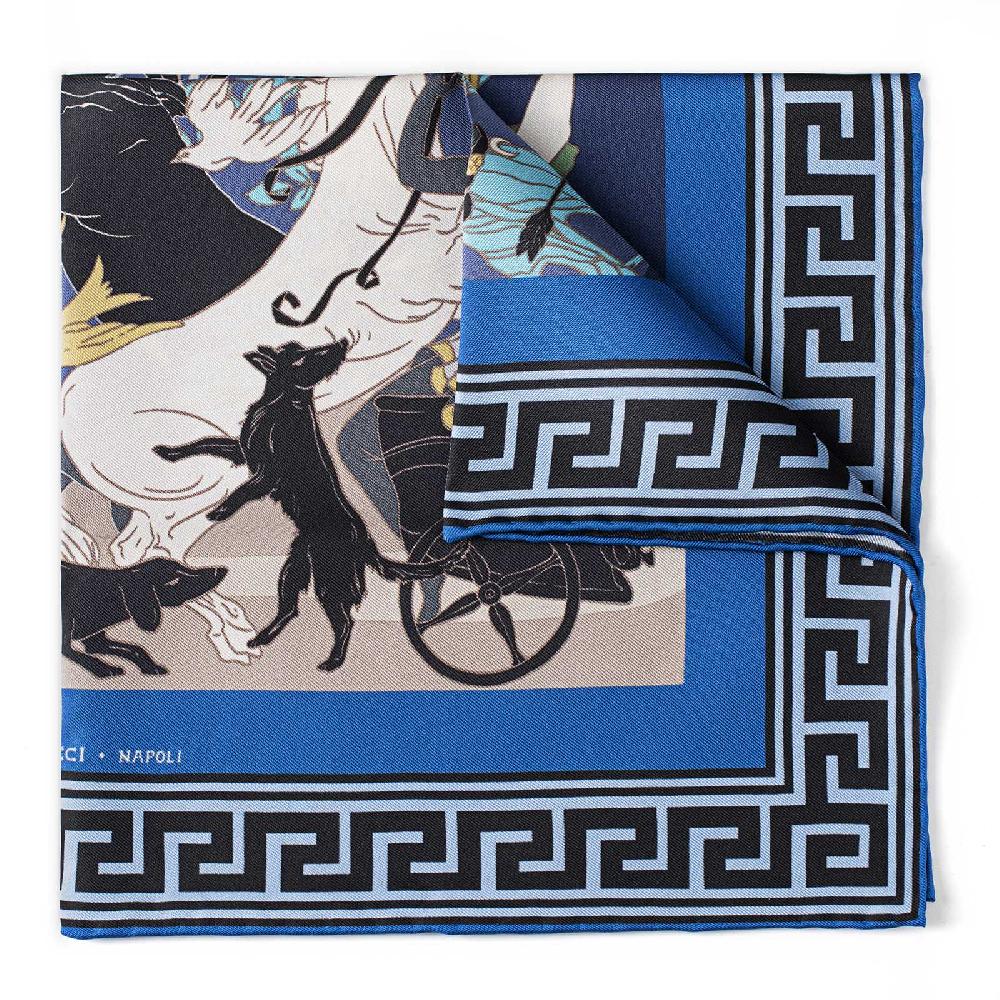 Rubinacci Pochette Artemide e Apollo bluette Online