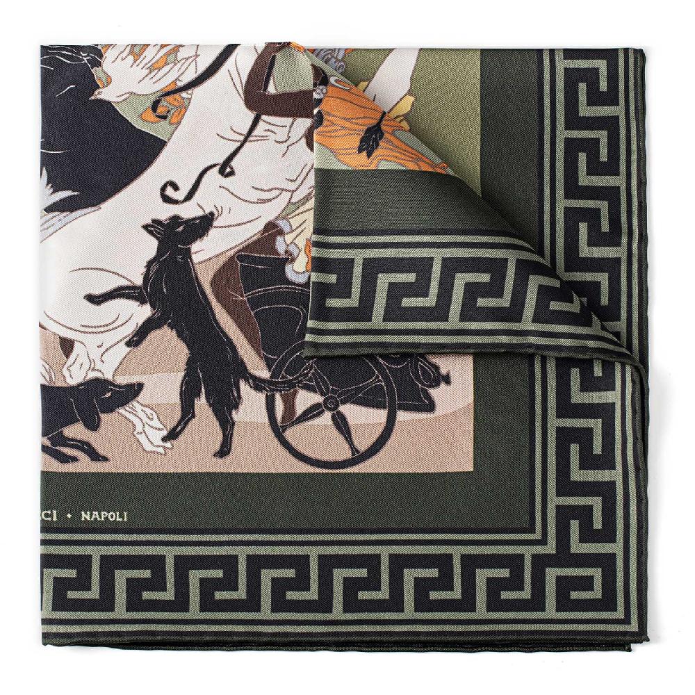 Rubinacci Pochette Artemide e Apollo verde Outlet