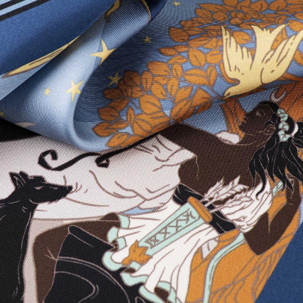 Rubinacci Pochette Artemide e Apollo blu Hotsell