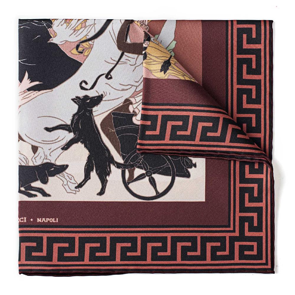 Rubinacci Pochette Artemide e Apollo bordeaux Saldi Di Fabbrica