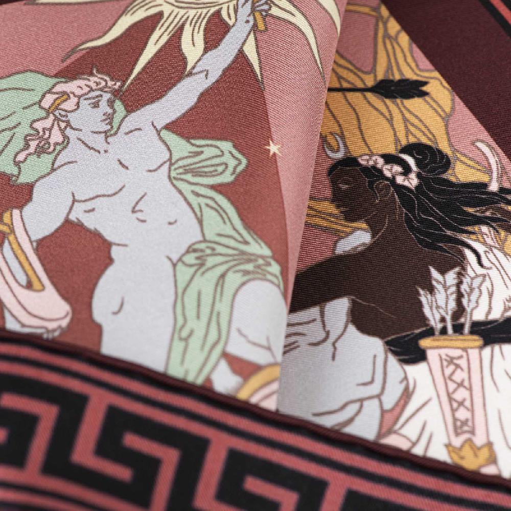 Rubinacci Pochette Artemide e Apollo bordeaux Saldi Di Fabbrica