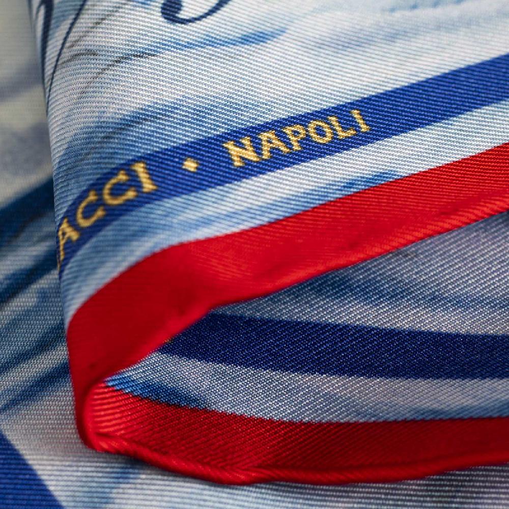 Rubinacci Pochette match race american magic team bluette Negozio