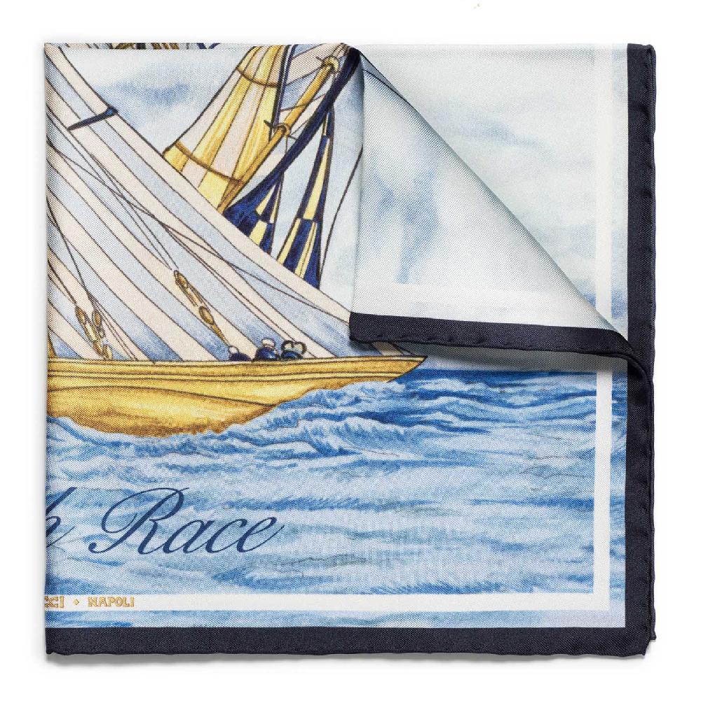 Rubinacci Pochette match race new zeland team blu notte In Saldo