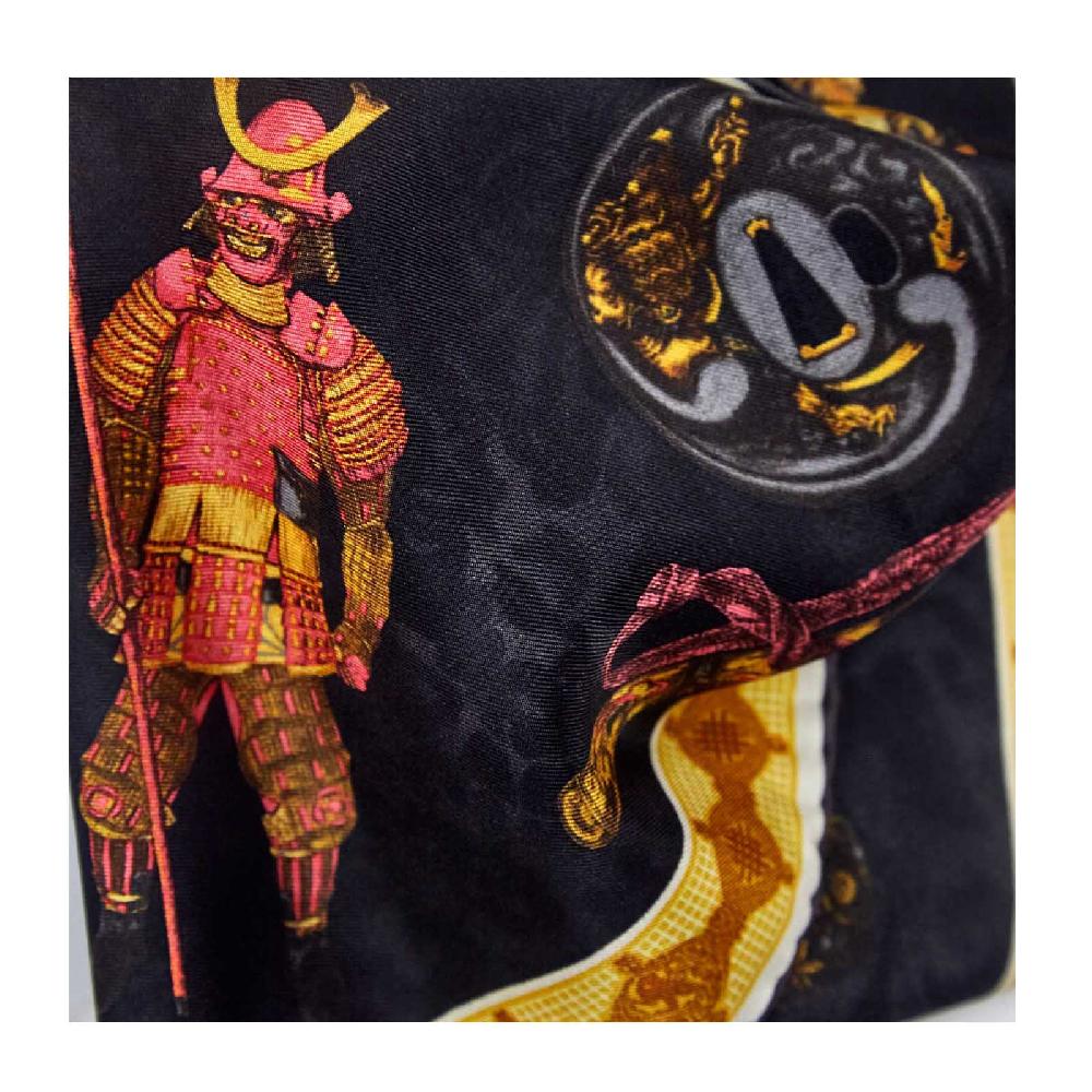 Rubinacci Pochette samurai nero Flash Sale