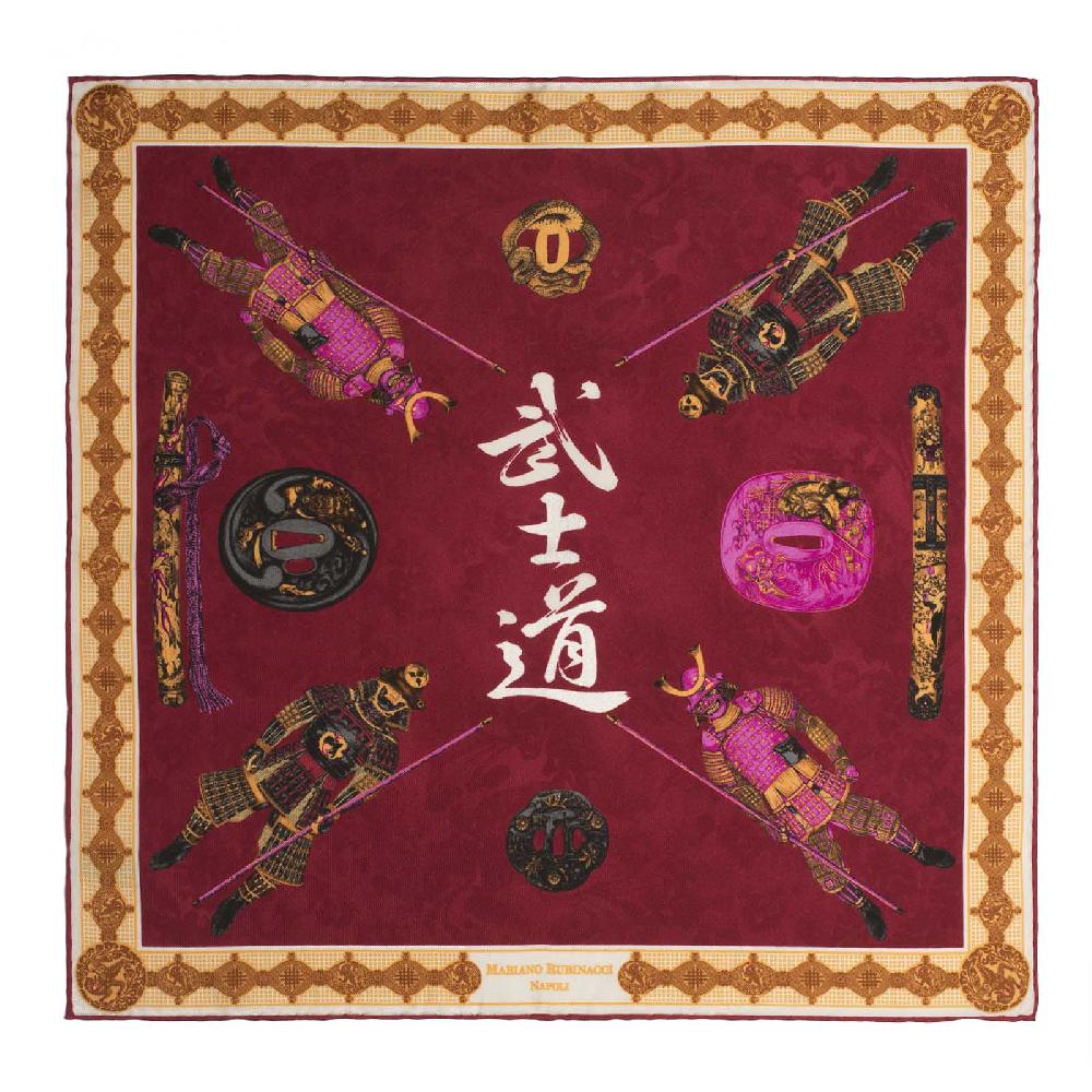 Rubinacci Pochette samurai bordeaux Black Friday