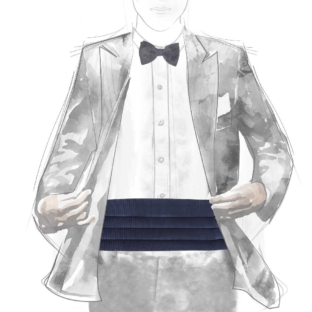 Rubinacci Fascia smoking grosgrain blu Comprane uno, ottenene uno gratis