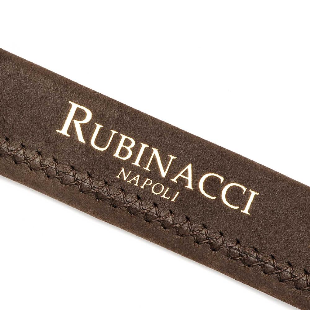 Rubinacci Cintura tubolare in nabuk testa di moro Promozione temporanea