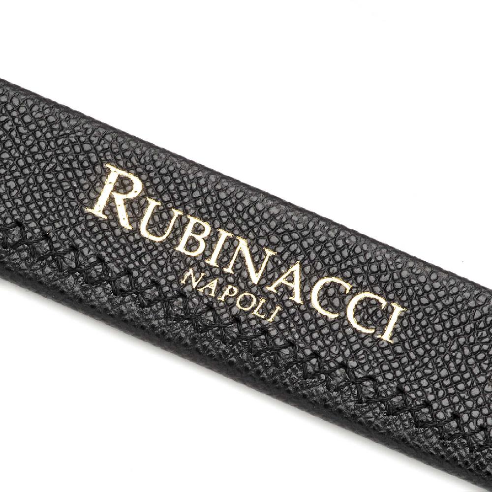 Rubinacci Cintura stampa alpina nera Fino al 50% di sconto