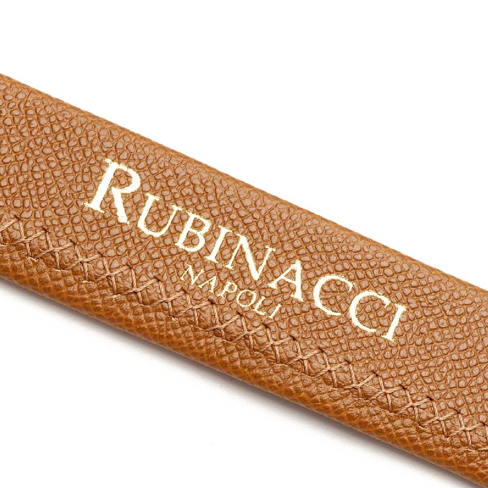 Rubinacci Cintura tubolare in stampa alpina brandy Fino al 65% di sconto