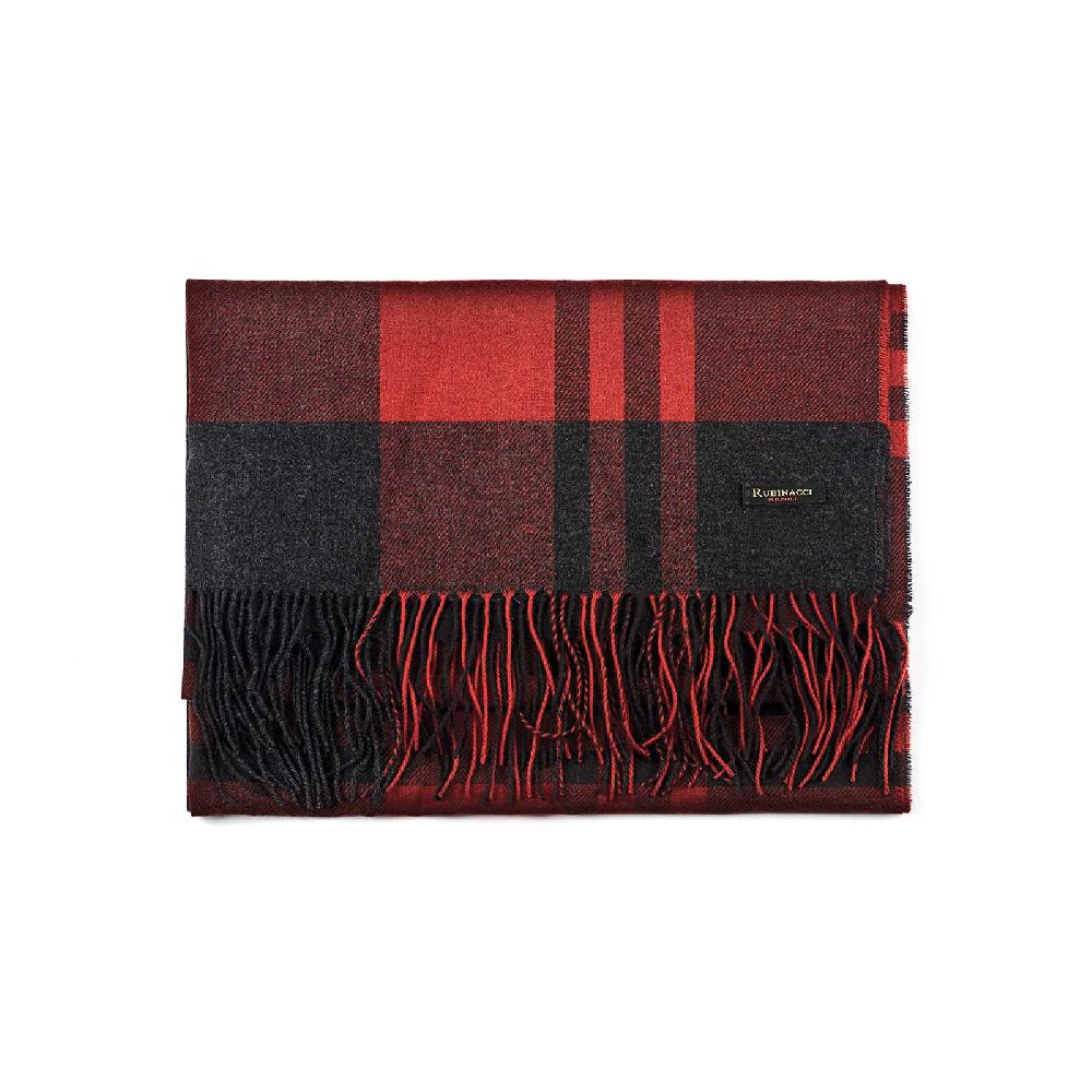Rubinacci Sciarpa tartan rosso Super sconto