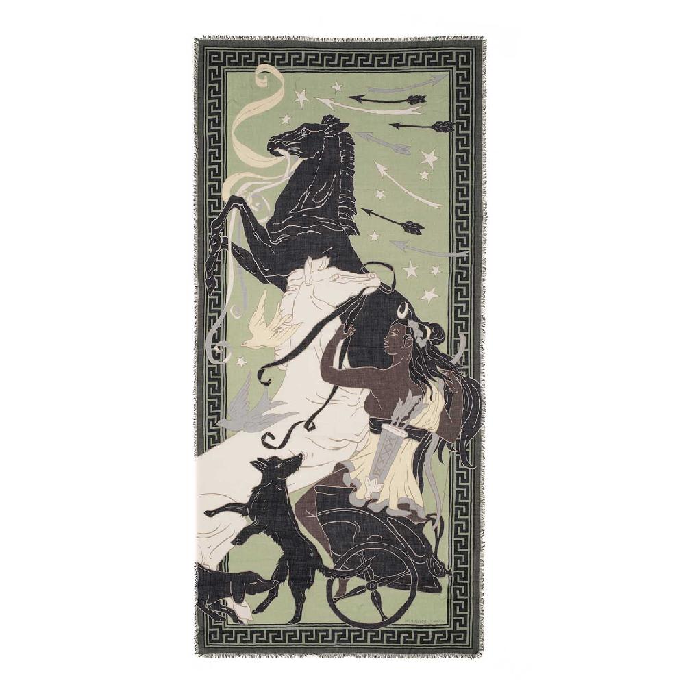 Rubinacci Stola Artemide e Apollo verde Duty-free