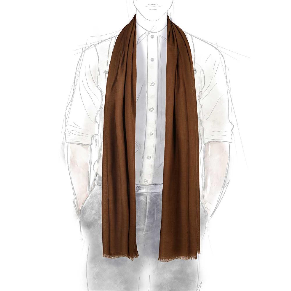 Rubinacci Sciarpa in cashmere marrone 2025
