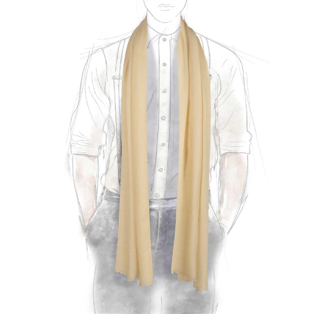 Rubinacci Sciarpa in cashmere ecru Italy