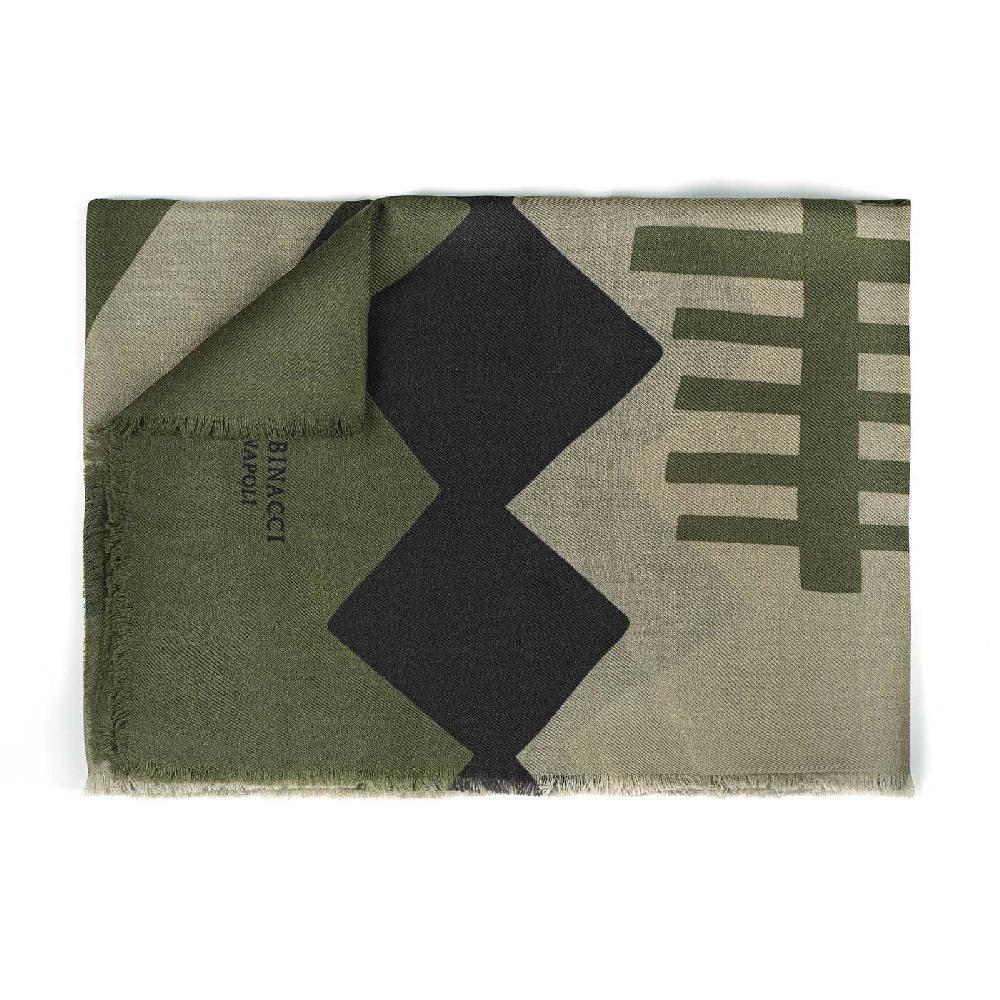 Rubinacci Sciarpa konia verde militare In Linea