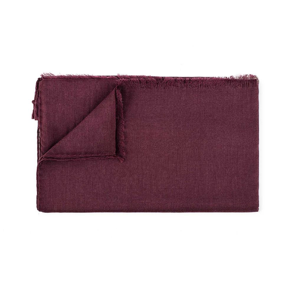 Rubinacci Sciarpa in cashmere vino Pezzi Unici