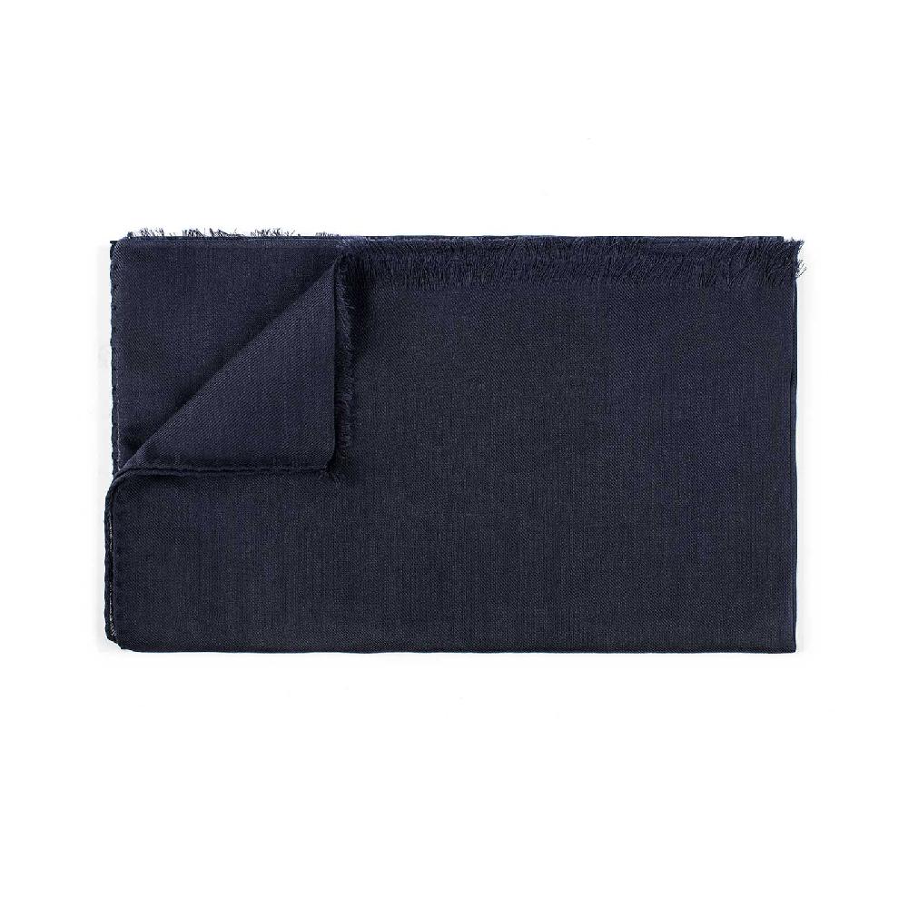 Rubinacci Sciarpa in cashmere blu navy Soddisfazione Garantita