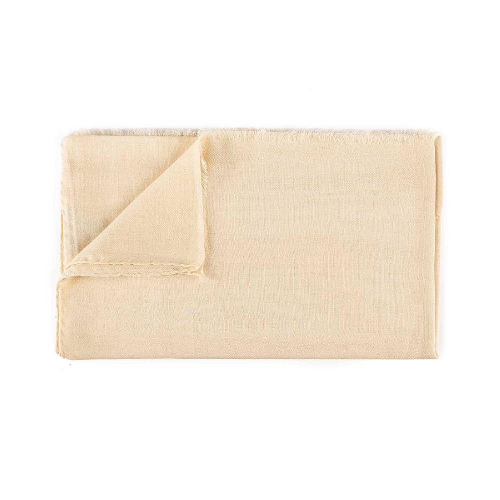 Rubinacci Sciarpa in cashmere crema Qualità Garantita