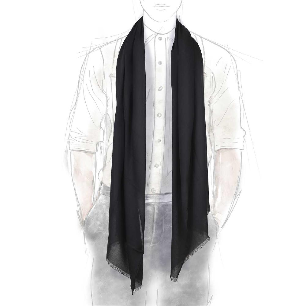 Rubinacci Sciarpa in cashmere nero Negozi Online