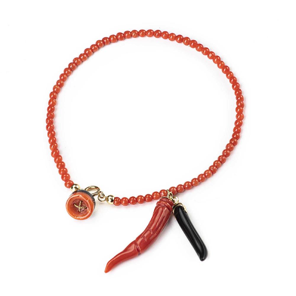 Rubinacci Bottone da bavero ruby in corallo Saldi Di Fabbrica