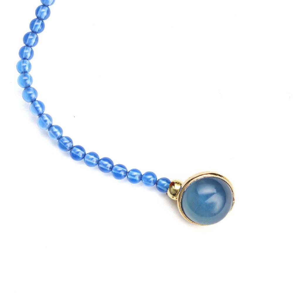 Rubinacci Bottone da bavero ruby in agata azzurro Vendite Flash