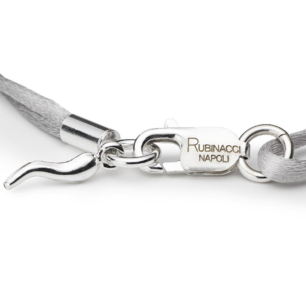 Rubinacci Braccialetto ruby in seta perla Sconto di tempo limitato