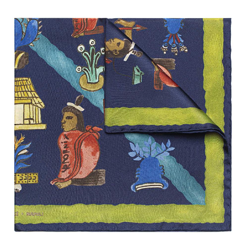 Rubinacci Foulard mendoza verde acido Offerta speciale