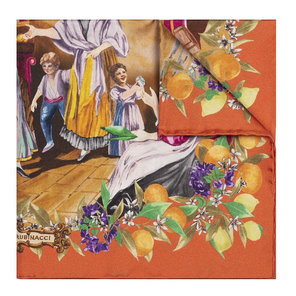 Rubinacci Foulard acquafrescaio arancione Offerta esclusiva