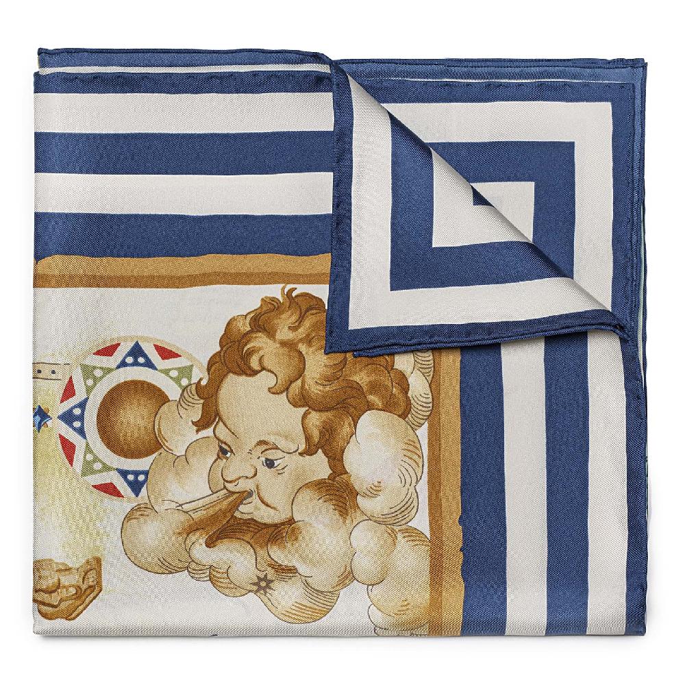 Rubinacci Foulard mediterraneo blu Cyber Monday
