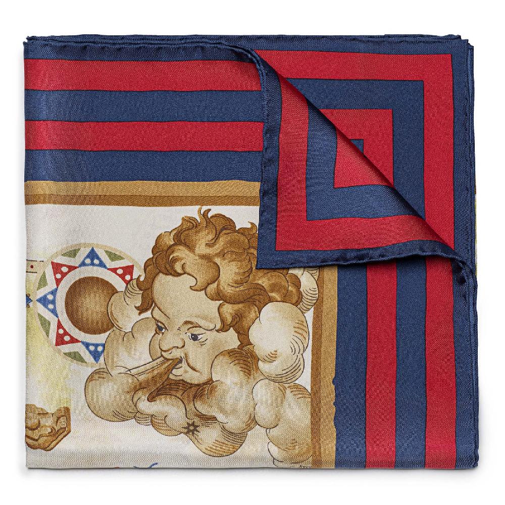 Rubinacci Foulard mediterraneo rosso Offerta natalizia