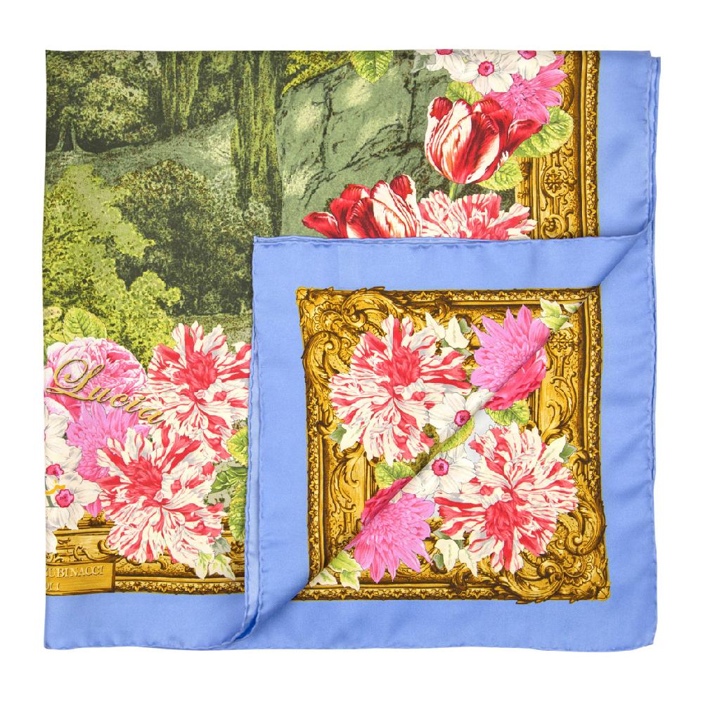 Rubinacci Foulard villa lucia azzurro Offerta Giorno del Papà