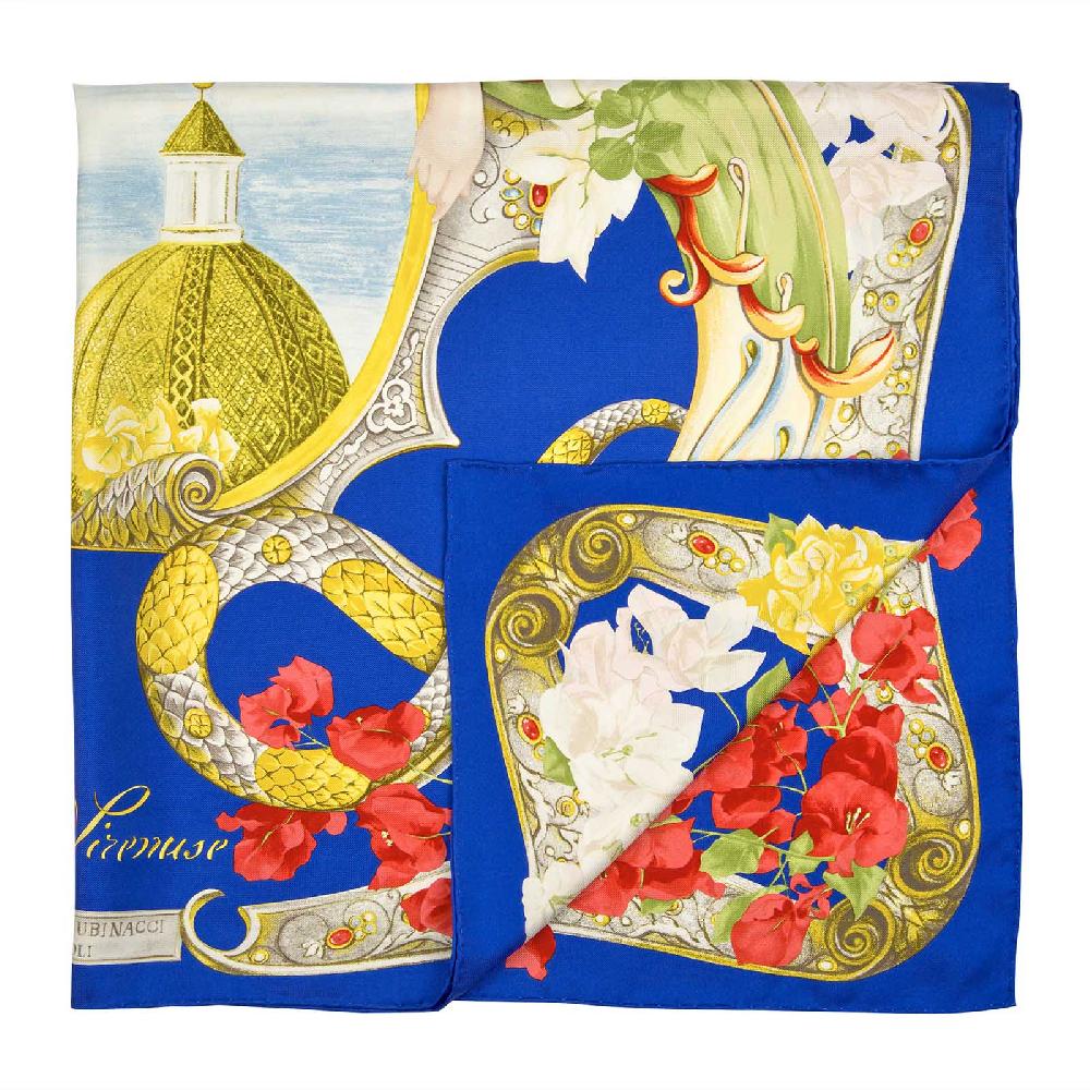 Rubinacci Foulard sirenuse bluette Offerta Anniversario