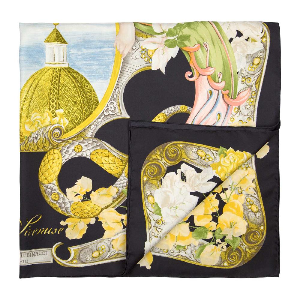 Rubinacci Foulard sirenuse nero Vendita calda
