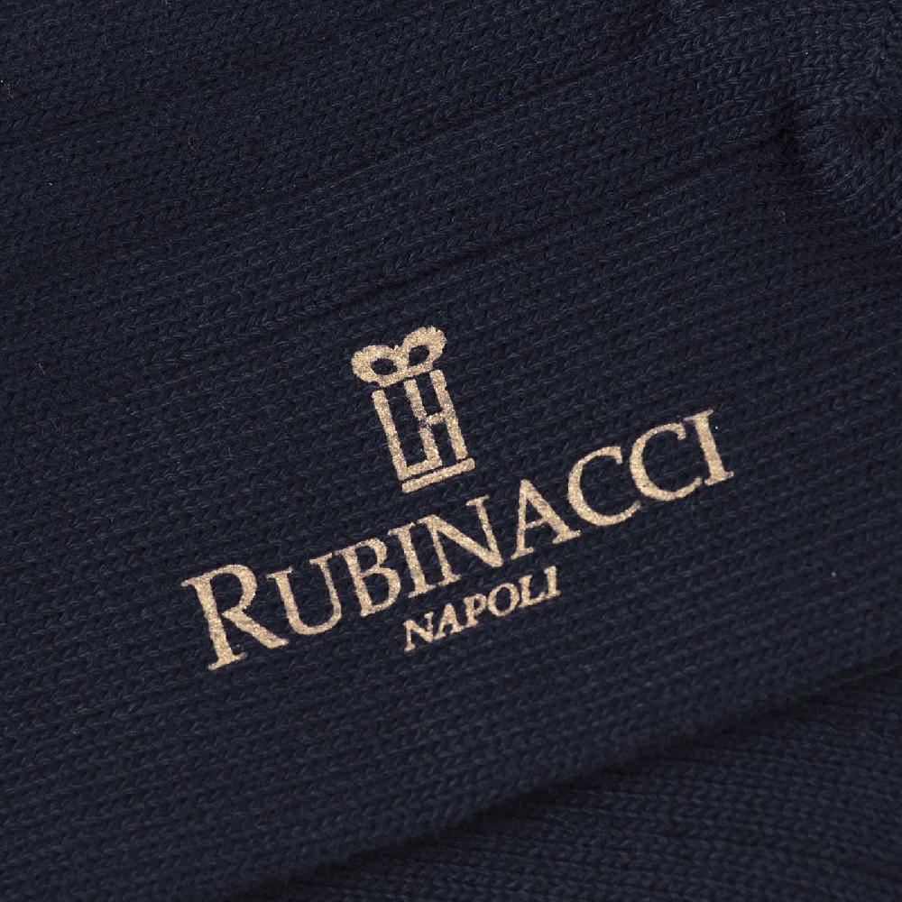 Rubinacci Calze in cotone a costa larga blu Latest fashion