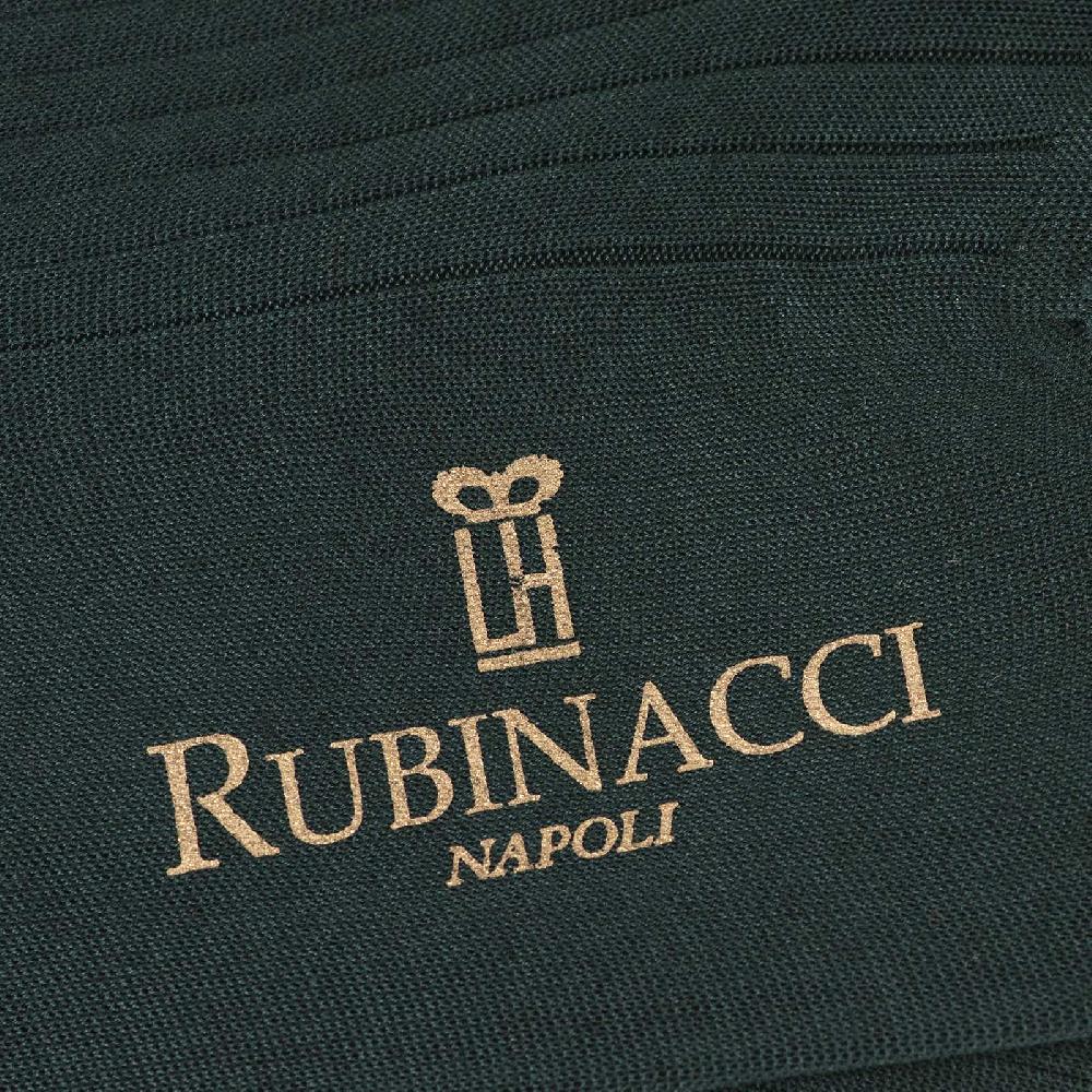 Rubinacci Calze in filo di Scozia a costina verde bosco Online Outlet