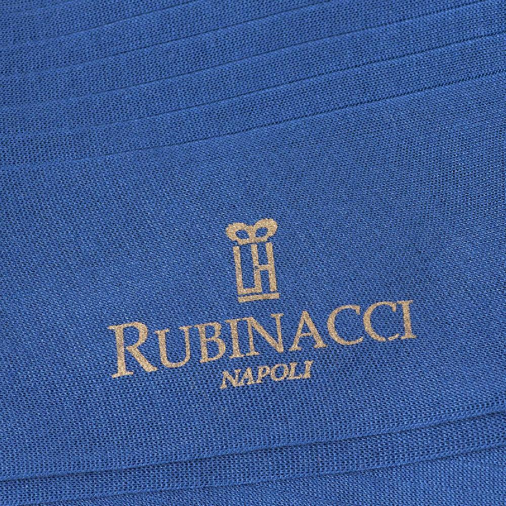 Rubinacci Calze in filo di Scozia a costina bluette Offerte esclusive