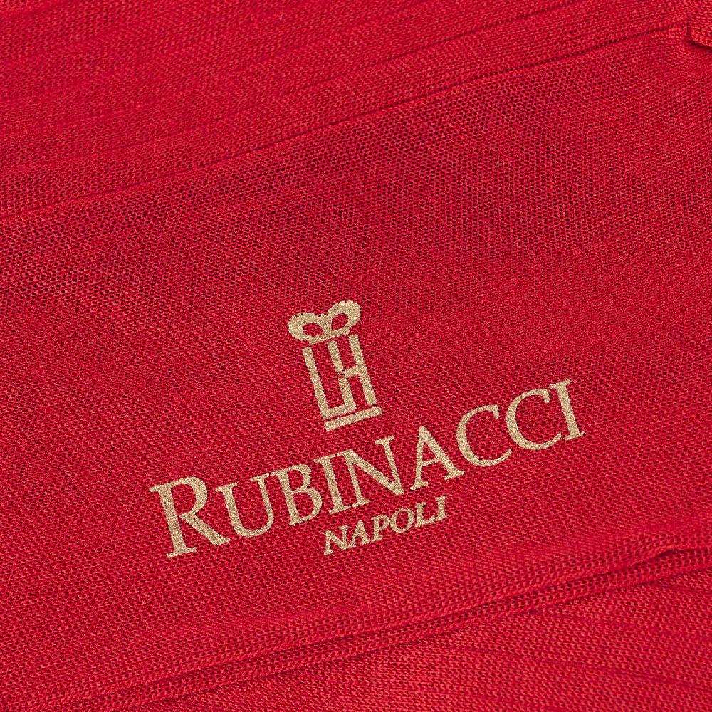 Rubinacci Calze in filo di Scozia a costina rosso Bestseller
